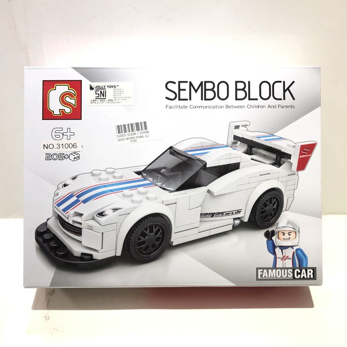 Jual Lego Sembo Mobil Balap - Putih Indonesia|Shopee Indonesia