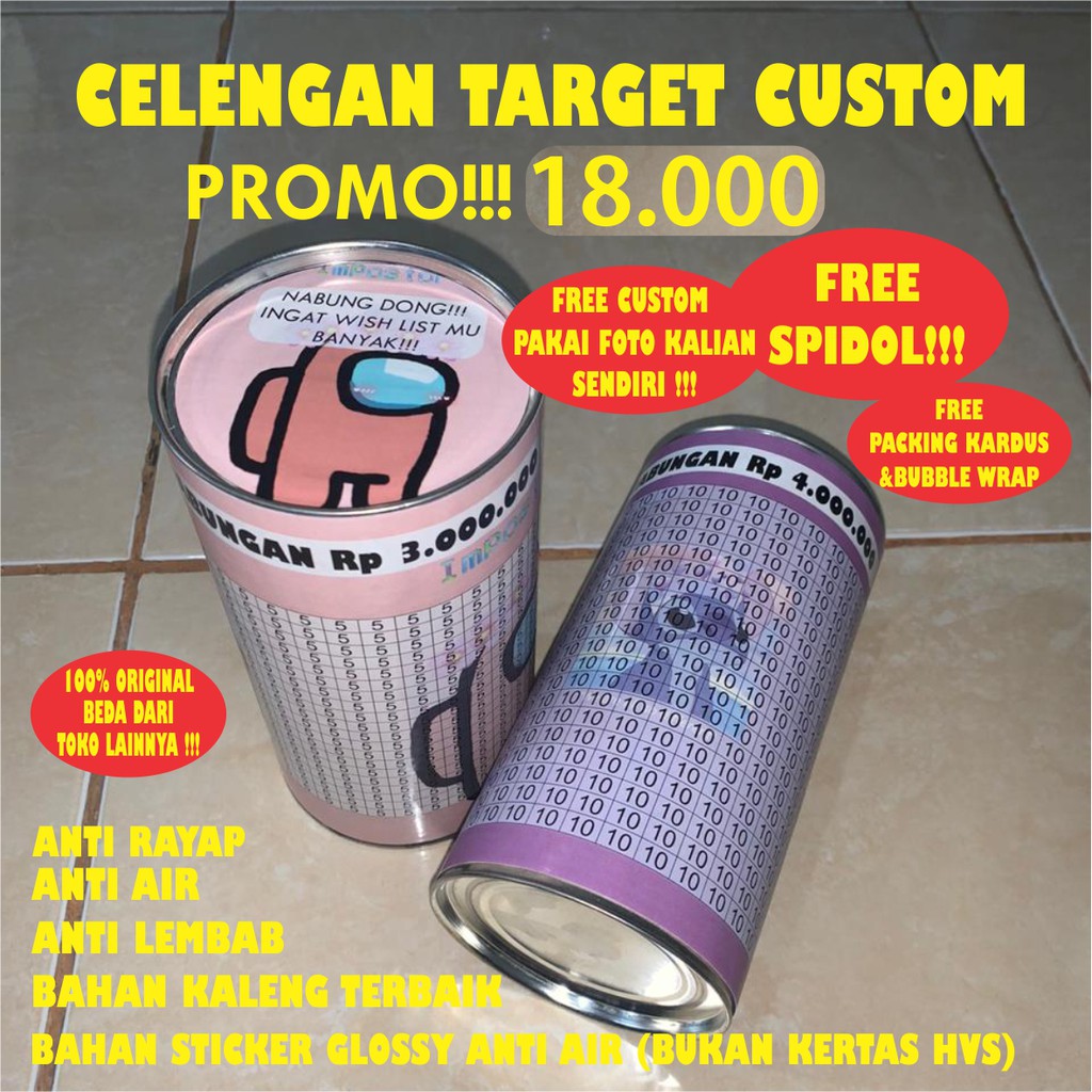CELENGAN TARGET CUSTOMCELENGAN TARGET VIRALTABUNGAN