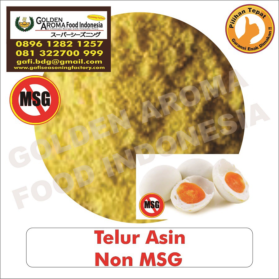 Bumbu Tabur Rasa Telur Asin Non MSG 1 kg Jual Bubuk Tabur Salted Egg