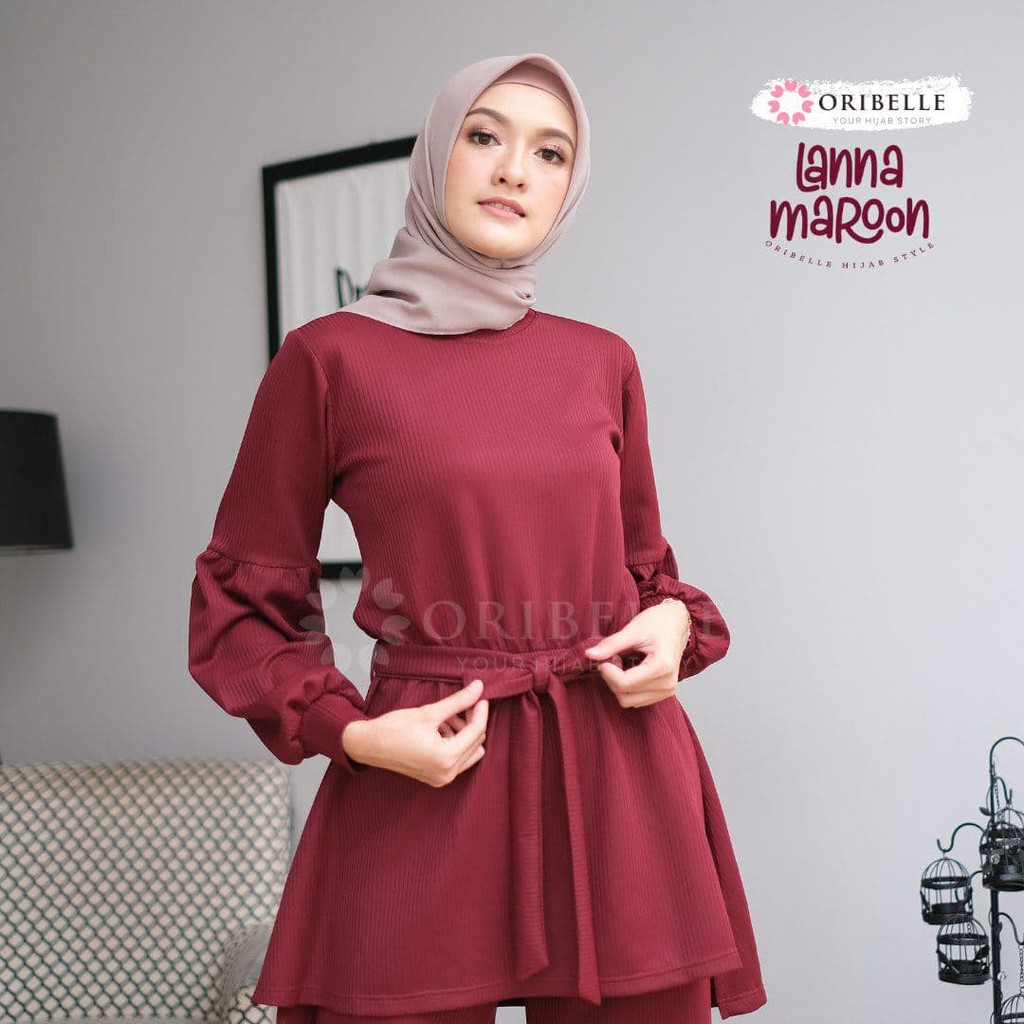 Jual Baju Blouse Wanita Lanna (1 set) by orimbelle Shopee Indonesia