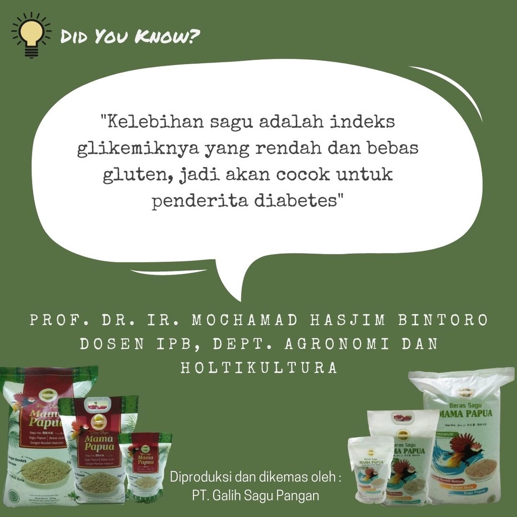 Beras Sagu Mama Papua Original Kemasan 1Kg | Shopee Indonesia