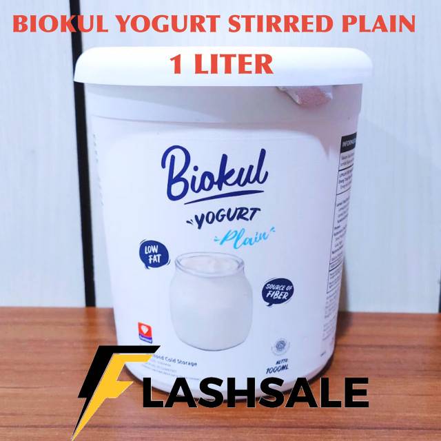 biokul yogurt stirred plain yoghurt 1 liter Shopee Indonesia