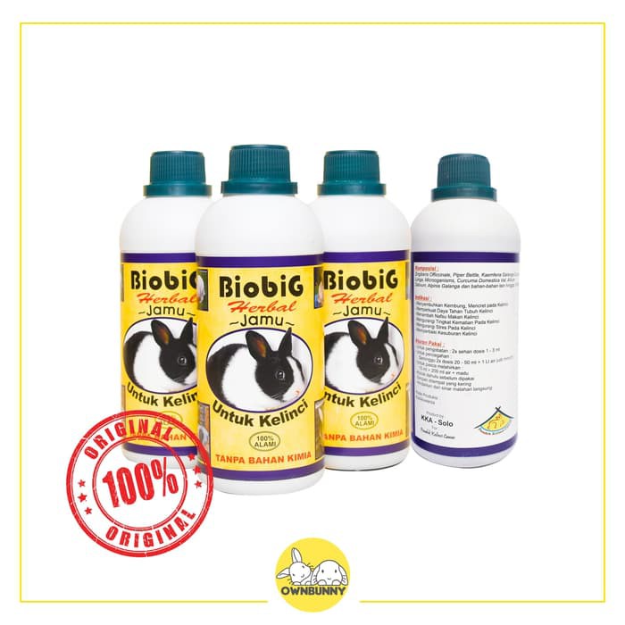 Jual Obat Vitamin Jamu Kelinci Biobig Original | Shopee Indonesia