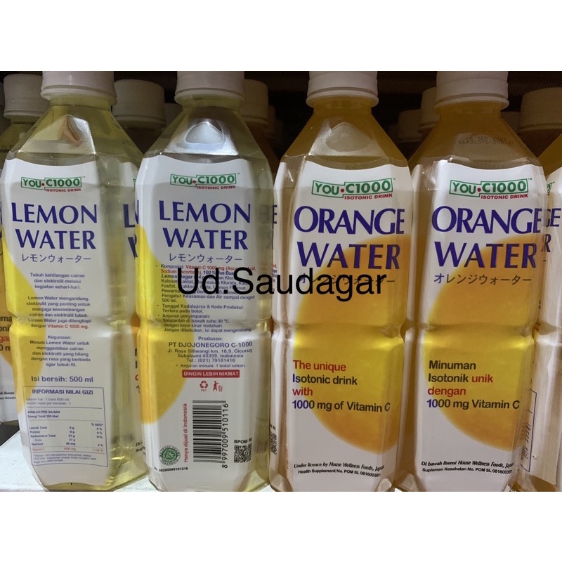Jual You C 1000 Isotonic Drink Orange Water 500 ml Shopee Indonesia