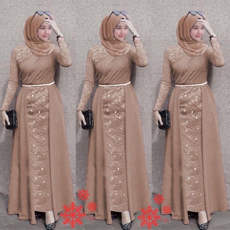 Jual Gamis Brokat Coklat Susu Harga Terbaik & Termurah September 2022 | Shopee Indonesia