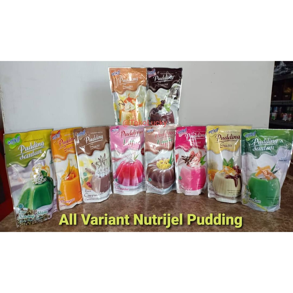 Nutrijell Pudding CAPPUCINO / Nutrijel Puding Bubuk Susu Rasa Cappucino