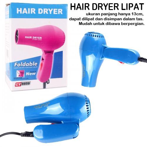 Jual Hairdryer Lipat Mini Pengering Rambut Travel Styling Rambut