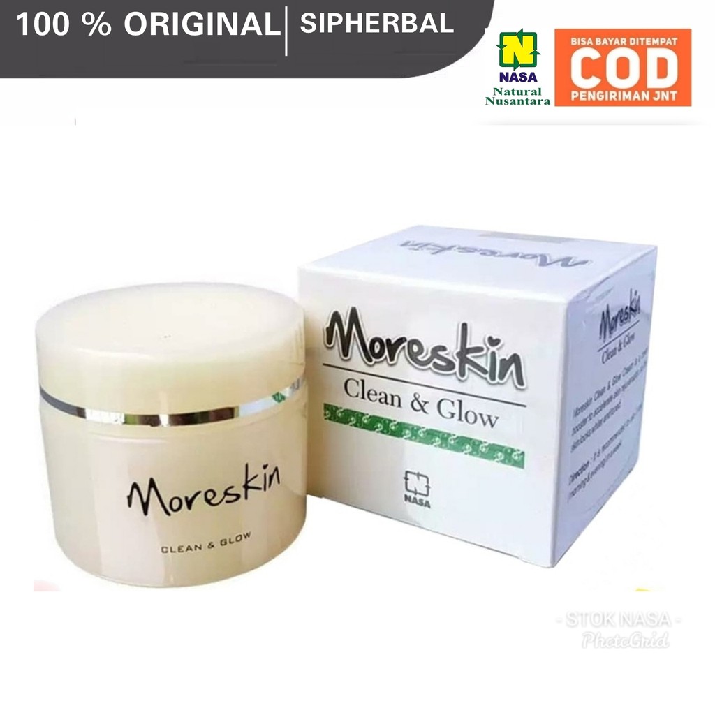 Jual Wajah Putih Bersih Glowing Moreskin Clean n Glow NASA Original Shopee Indonesia