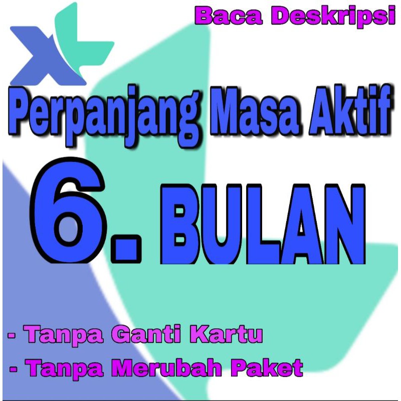 PERPANJANG MASA AKTIF XL 6 BULAN Shopee Indonesia