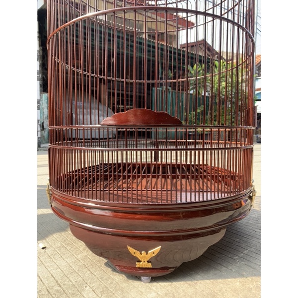 Jual Sangkar Kandang Murai Radja Jati Coklat Natural No 2 Indonesia|Shopee Indonesia