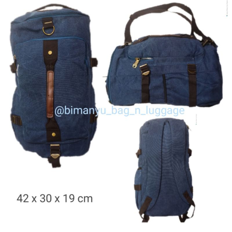 Jual Ransel Kanvas Tabung 3 in 1 Ransel Laptop Gym Bag Shopee Indonesia