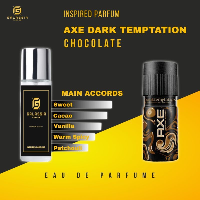 Jual Inspired Parfum Axe Dark Temptation Chocolate Branded Pria Original Outdoor Indoor Tahan Lama Zp55 | Shopee Indonesia