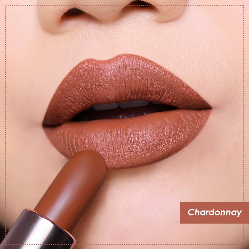 Jual Lipstik Warna Merah Peach Coklat Pink Orange Murah Bpom Tahan Lama Anti Air Necla Moist Lipstick | Shopee Indonesia