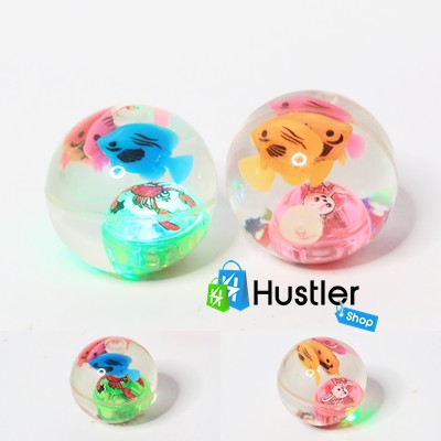 Jual Mainan Anak-Anak Bola Bekel Transparan Isi Air Dengan Lampu Bahan Karet Ukuran Kecil | Shopee Indonesia