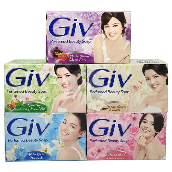 GIV PERFUMED BEAUTY SOAP _ GIV BEAUTY SOAP / SABUN GIV / GIV SABUN BATANG_  ADA 5 VARIASI _ AGEN NASA | Shopee Indonesia