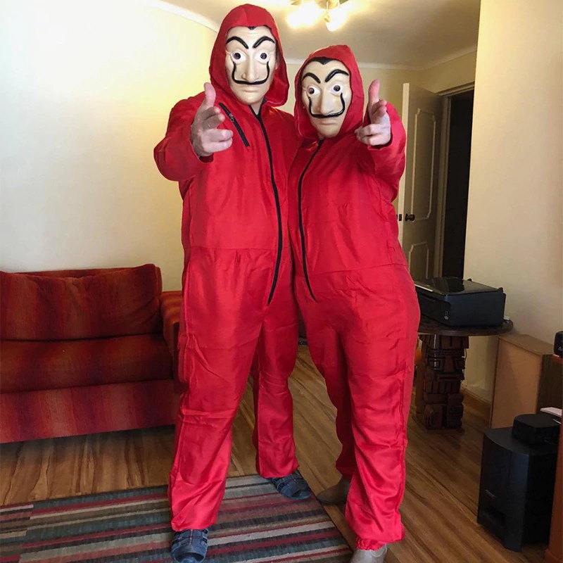 Jual Gratis Ongkir Salvador Dali La Casa De Papel Costume & Face Mask Cosplay The House Of Paper Role | Shopee Indonesia