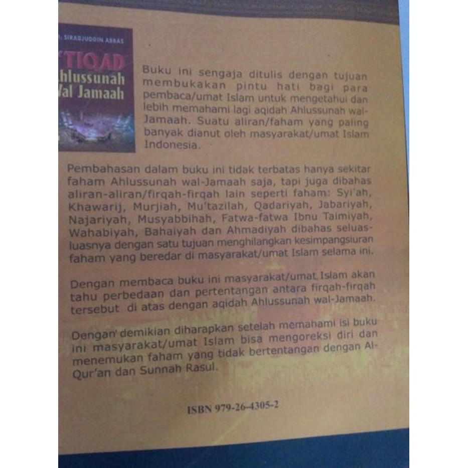 I&rsquo;tiqad Ahlussunnah Wal Jamaah - KH. Sirajuddin Abbas | Shopee Indonesia