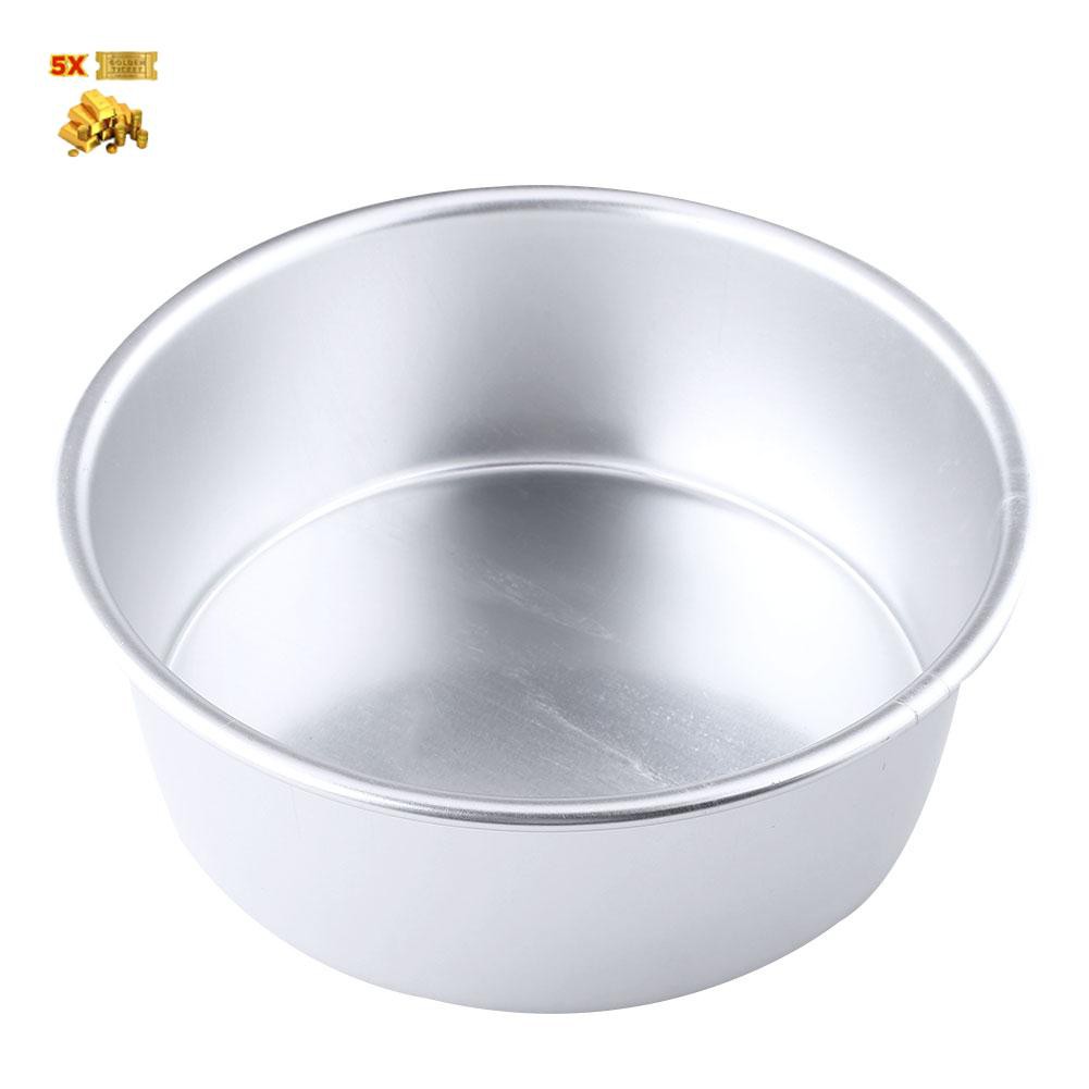BGG 5Pcs Set Loyang Kue Bentuk Bulat Berbagai Ukuran Bahan Aluminium