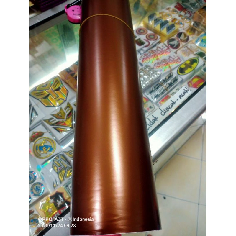 Jual Skotlet Coklat Metalik Dop Harga Permeter Murah | Shopee Indonesia