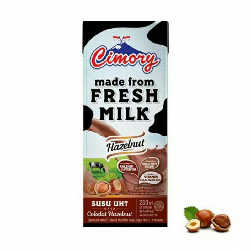 Jual Cimory Susu Uht Rasa Coklat Hazelnut 250Ml, Susu Sapi Rasa Hazelnut 250 Ml | Shopee Indonesia