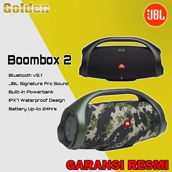 Jual JBL BOOMBOX 2 / BOOMBOX2 Portable Bluetooth Speaker Resmi Shopee