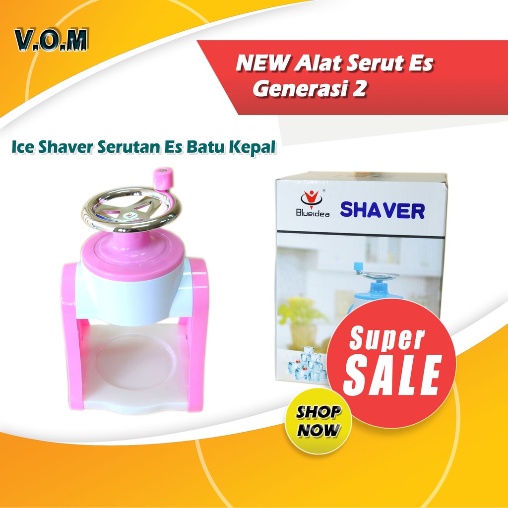 VOM NEW Alat Serut Es Generasi 2 Ice Shaver Serutan Es