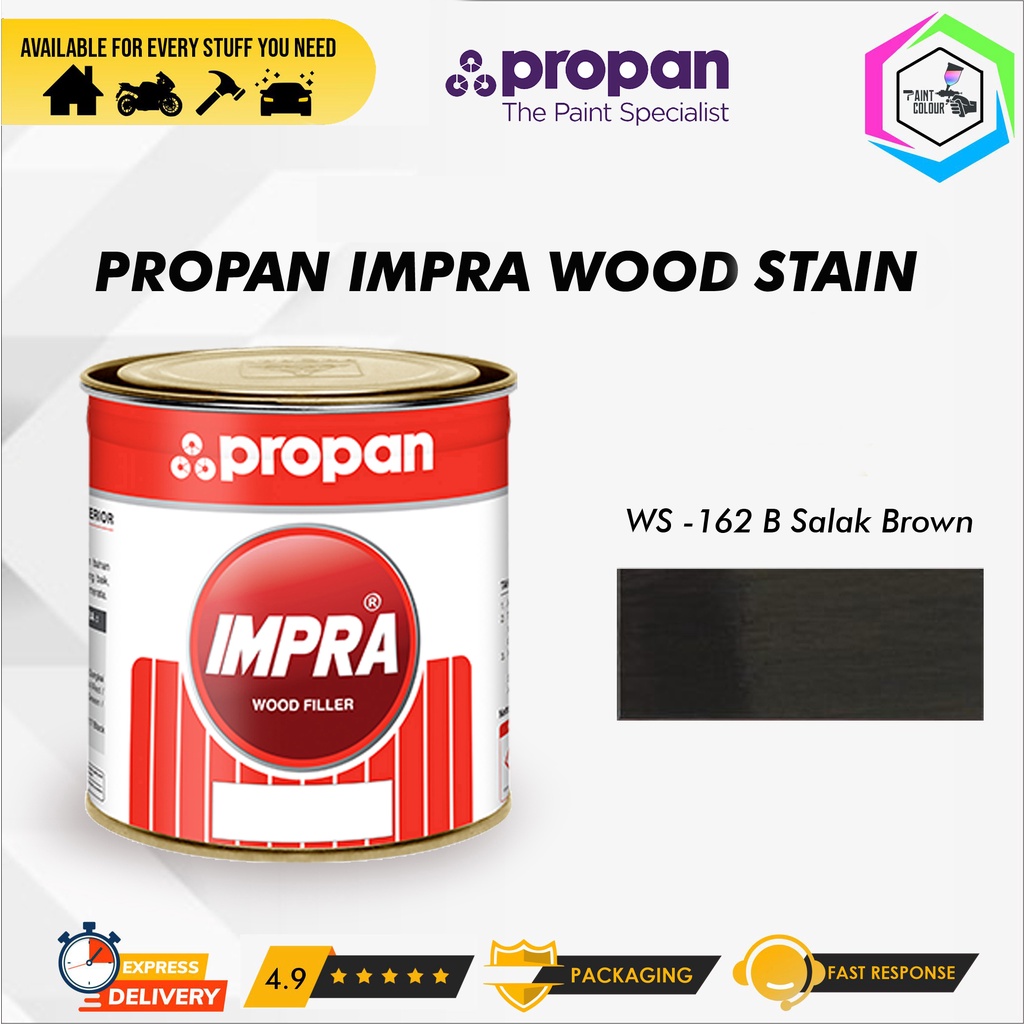 Jual IMPRA WOOD STAIN WS 162 B SALAK BROWN 1 Liter