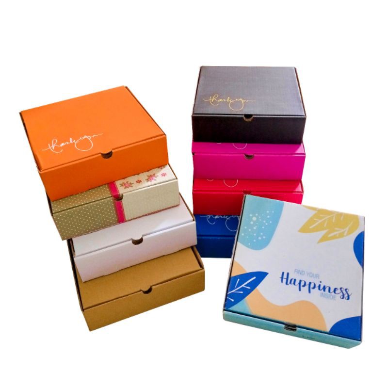 Kardus Box 24x24x7 cm LD Karton/Polos/Pizza/Hampers/Baju
