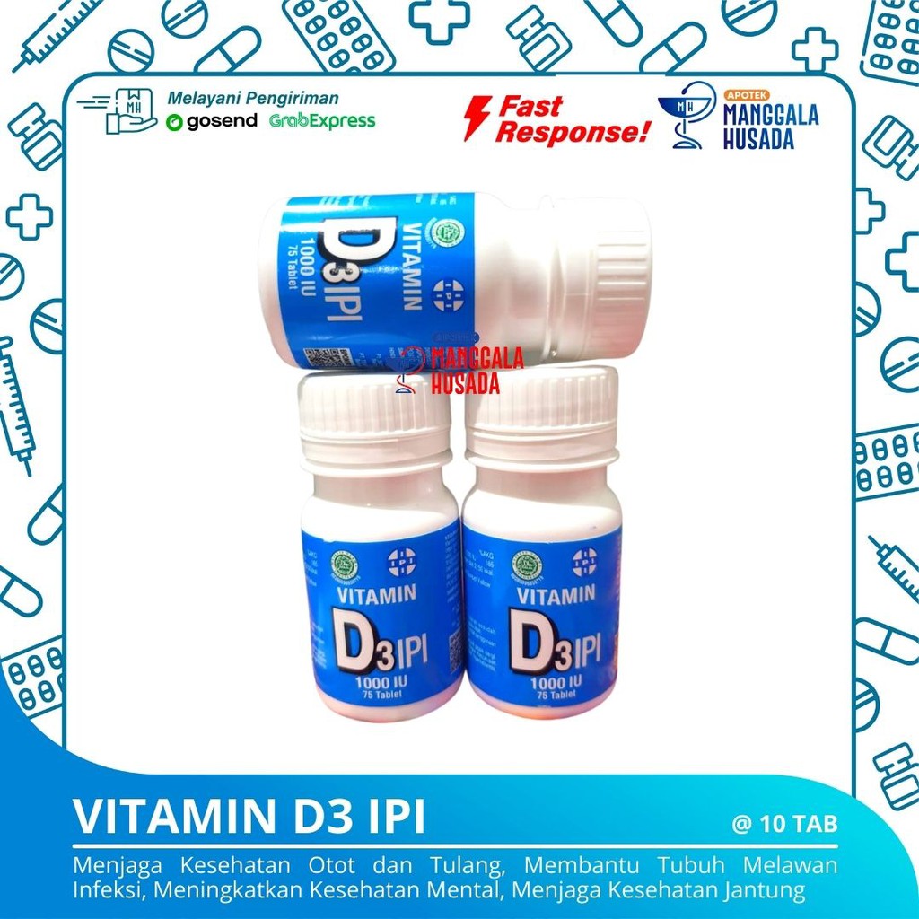 Jual VITAMIN D3 1000 IPI 75 TABLET Shopee Indonesia
