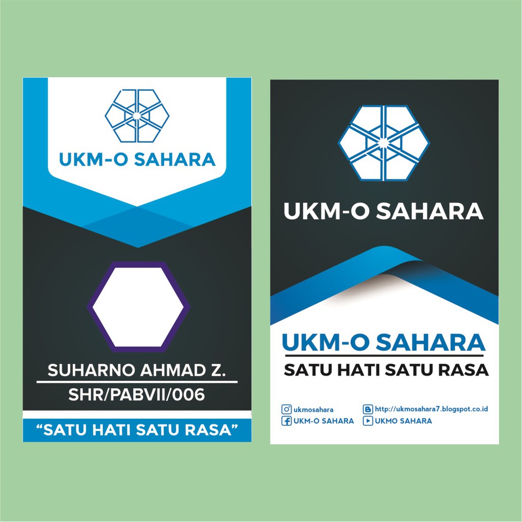 Desain kartu nama dan ID Card murah Shopee Indonesia