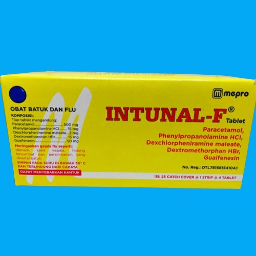 Jual INTUNAL FORTE TABLET PER BOX ISI 25 STRIP // INTUNAL F BOX(04)