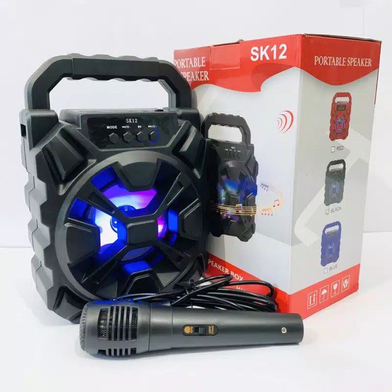 Jual SPEAKER BLUETOOTH SK15 SK12 SK62 SK18L M408 LED Wireless Lampu Mic