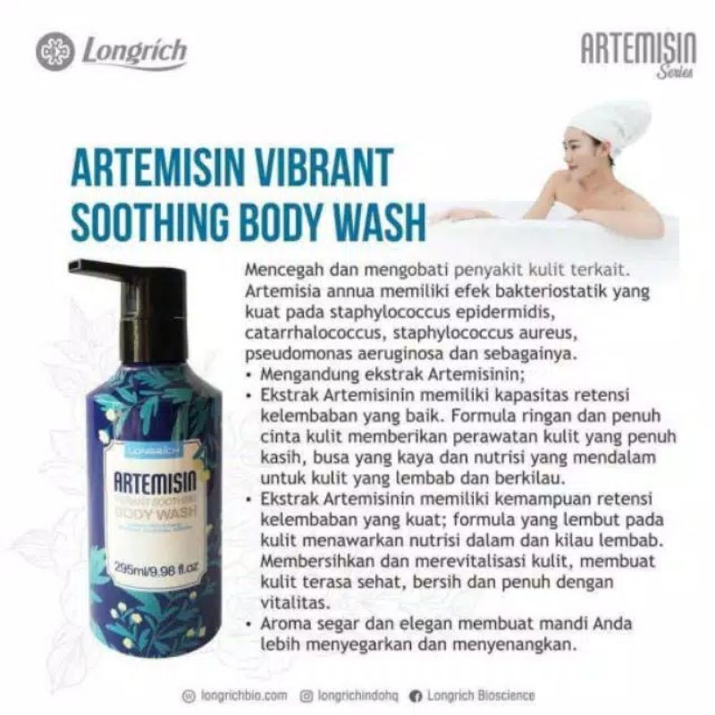 Jual ARTEMISIN Longrich Sabun Body Wash vibrant soothing Shopee Indonesia