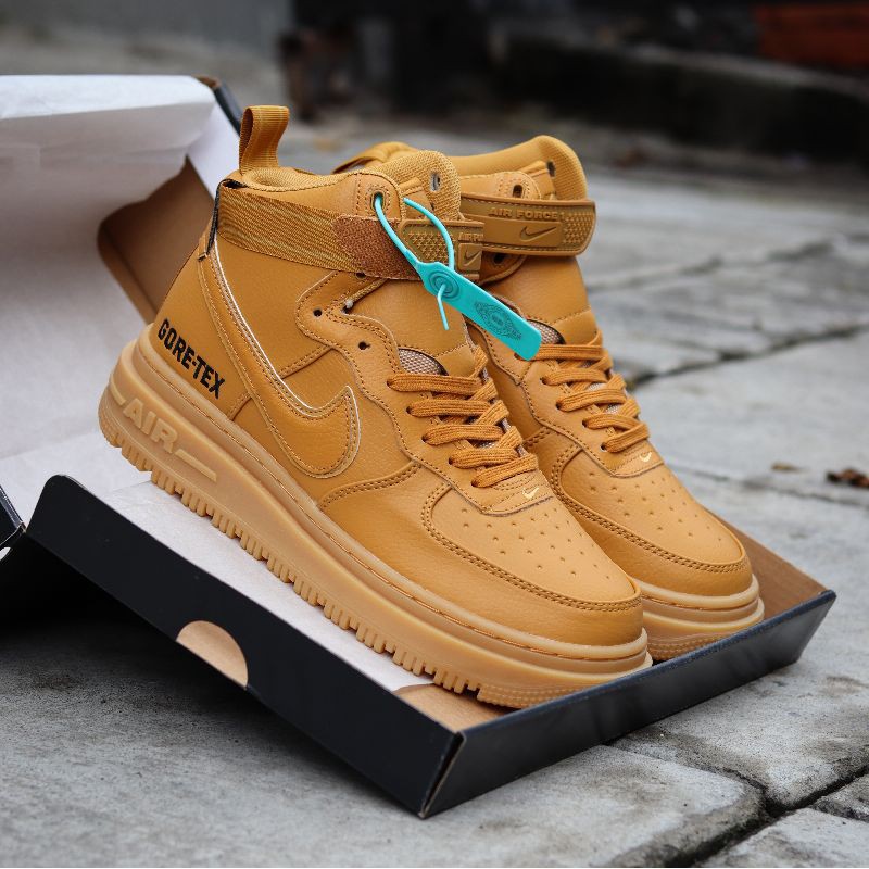 Jual Nke Air Force 1 Goretex Boot Flax Ready Indonesia|Shopee Indonesia