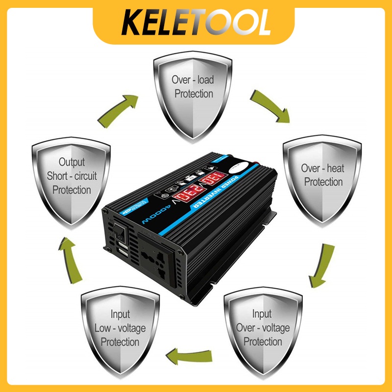 Jual 4000w inverter 4000w 12V sampai 220V mobil Inverter rumah Power