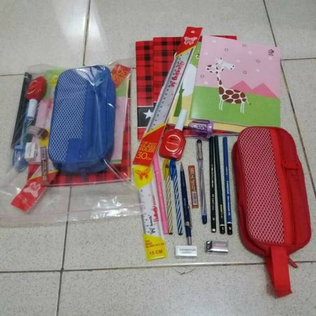 Paket Alat Tulis Lengkap / Paket Alat Tulis Sekolah / Bingkisan Alat Tulis  Lengkap | Shopee Indonesia