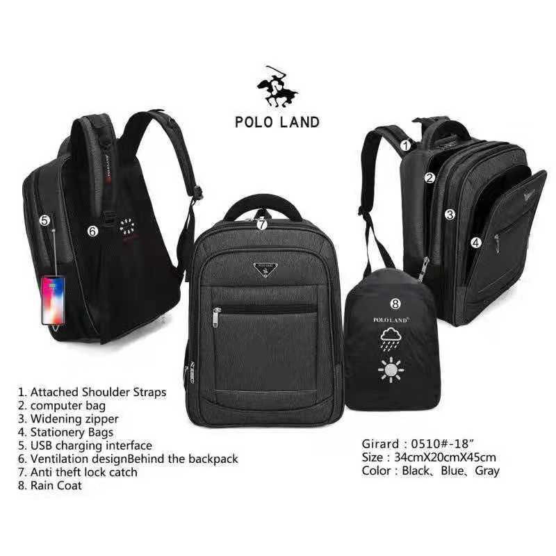 Terbaru Tas Punggung / sekolah Tipe Polo Land Termurah Shopee Indonesia