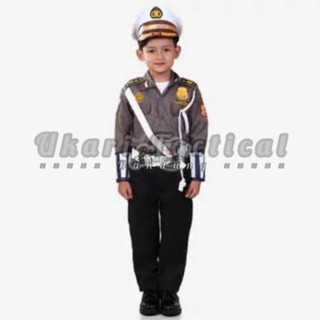 Jual PAKET KOMPLIT Baju polisi kecil pocil seragam kostum karnaval profesi  anak cilik Indonesia|Shopee Indonesia