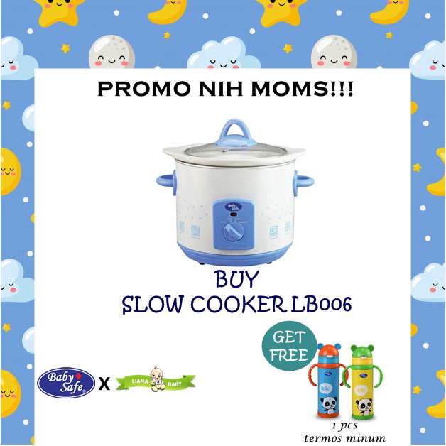 Jual SLOW COOKER BABY SAFE / Baby Safe Slow Cooker LB006 1,5 LITER free