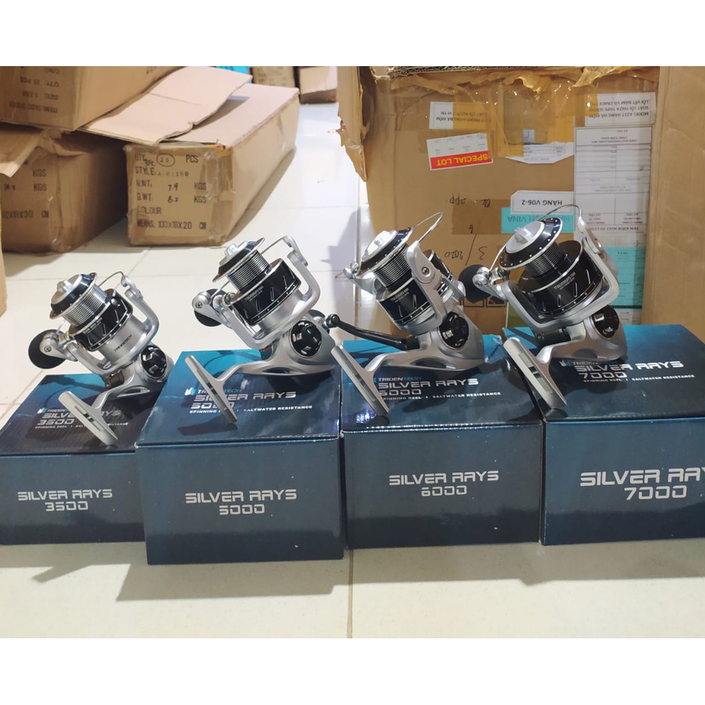 Reel TRIDENTECH SILVER RAYS 3500/5000/6000/7000 REEL POWER HANDLE SALT