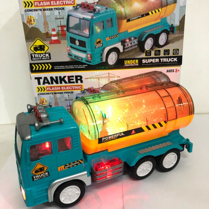 Jual Mainan Anak Usia 2 Tahun / Kado Mainan Anak Cowok Mobil Truck Tanker Bump And Go M4O3 Indonesia|Shopee Indonesia