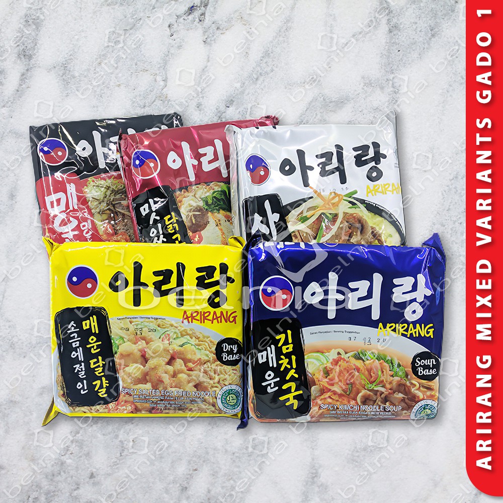 Jual Mie Korea Arirang Korean Goreng Kuah Paket 5 In 1 Gado Gado Tasty Salted Egg Hot Sum2 Kimchi Halal Indonesia|Shopee Indonesia