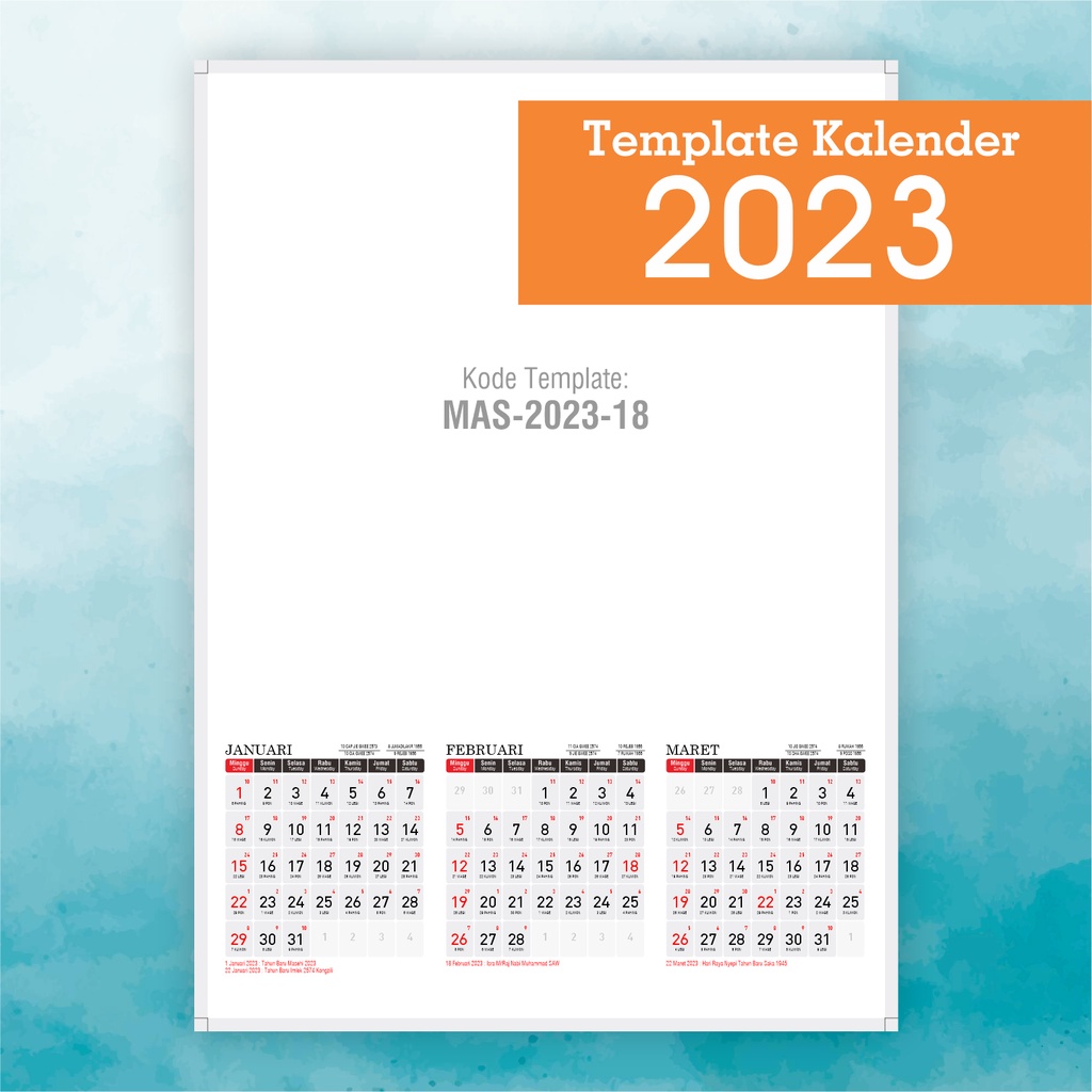 18 januari 2023 Jual Kalender Jawa China 2023 - Kalender Dinding Triwulan - Mas-2023-18 Indonesia|Shopee Indonesia