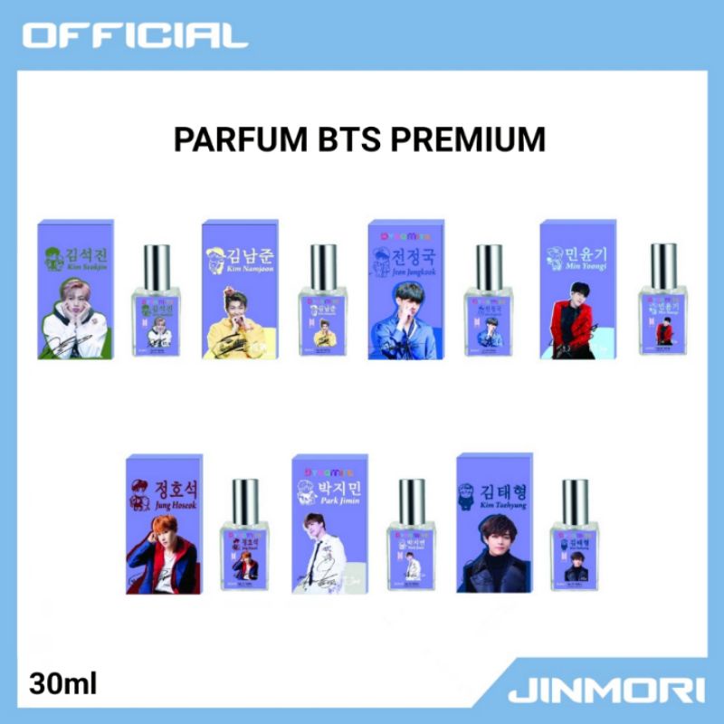 JIN Parfum BTS 30ml / Parfum Kpop BTS 30ml Premium / Parfum Korea BTS