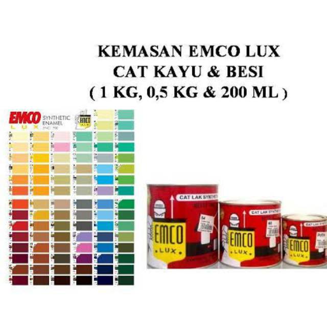 Cat Emco Besi Kayu Warna Segitiga 1/2 kg | Shopee Indonesia