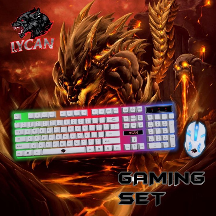 Jual KEYBOARD + MOUSE GAMING VARRO LYCAN EAGLE MARK XIX Shopee Indonesia