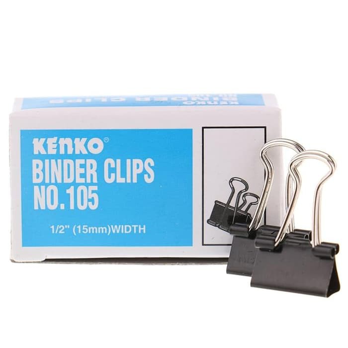 Jual Binder Clips / Klip Kertas Kenko No.105 (1.5 cm) Shopee Indonesia