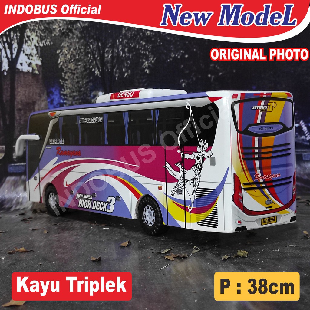 INDOBUS Miniatur Bus Bis Ramayana Jetbus 3 SHD | Shopee Indonesia