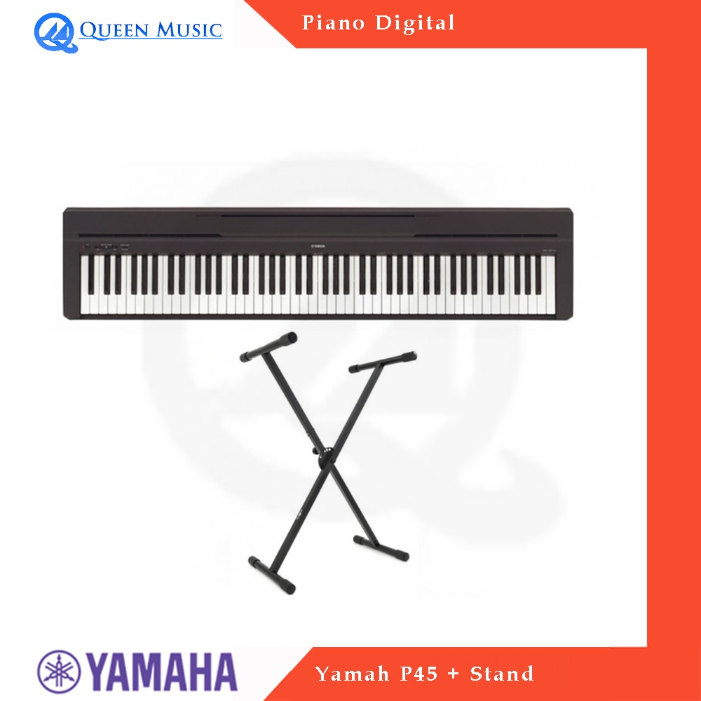 Jual Piano Digital Yamaha P45 + Stand Shopee Indonesia