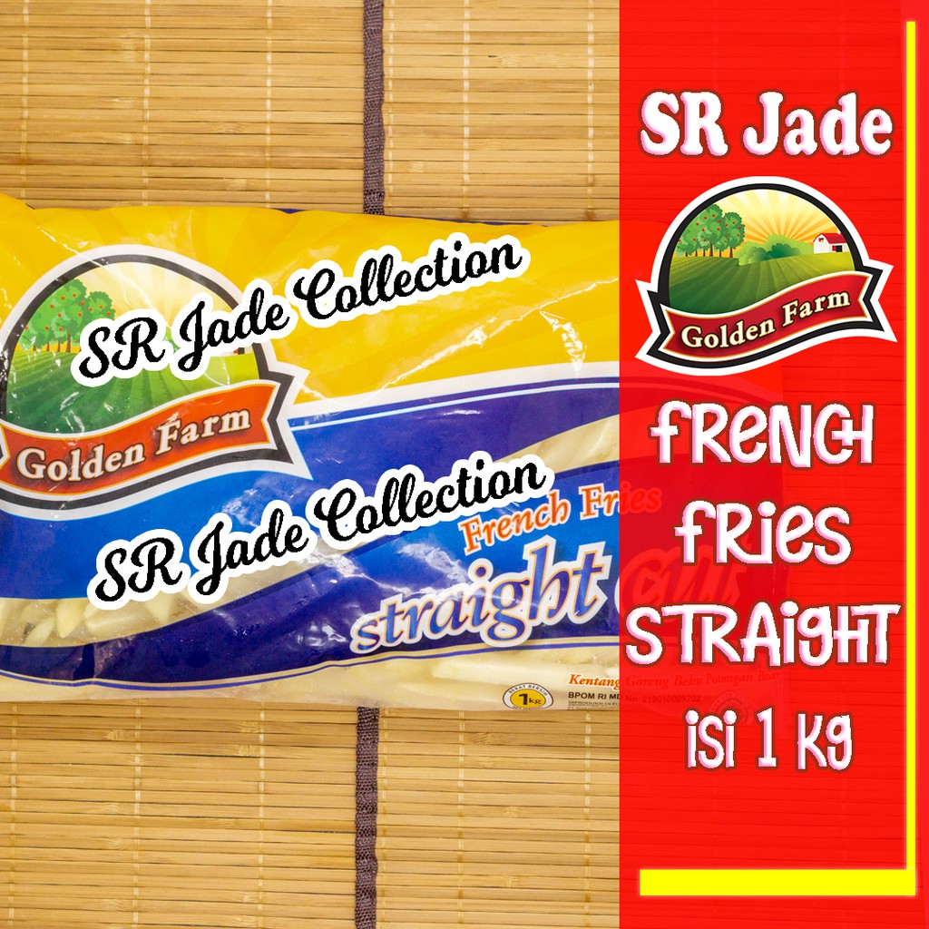 GOLDEN FARM FRENCH FRIES STRAIGHT 1 KG/KENTANG BEKU